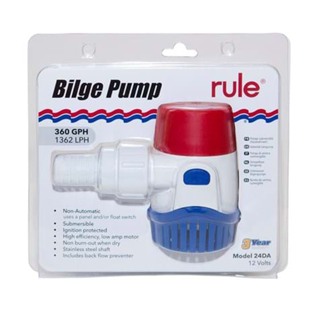 Bomba de Porão Rule 360GPH 12V