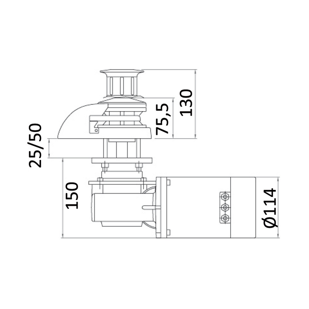 Guincho Italwinch CLS 500w GO 6mm 12V