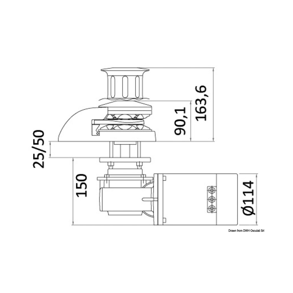 Guincho Italwinch Smart Plus 1000W GO 8mm 12V