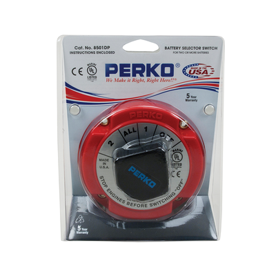 Chave para 2 Baterias Perko 250amp contínuos Modelo 8501