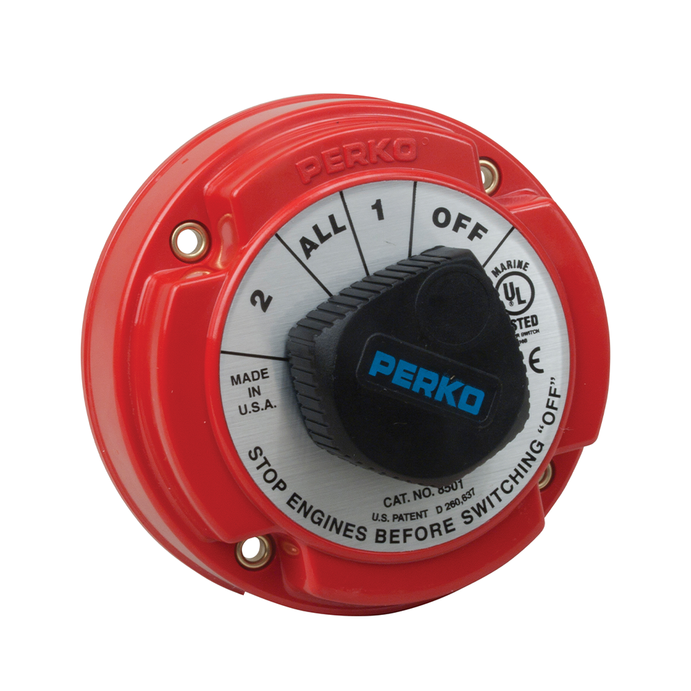 Chave para 2 Baterias Perko 250amp contínuos Modelo 8501