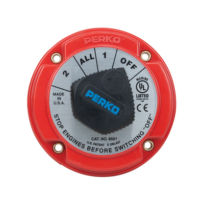 Chave para 2 Baterias Perko 250amp contínuos Modelo 8501