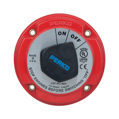 Chave para 1 Bateria Perko 250amp contínuos Modelo 9601