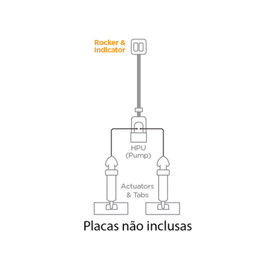 Kit Flap Hidráulico Euro Rocker Sem Placas