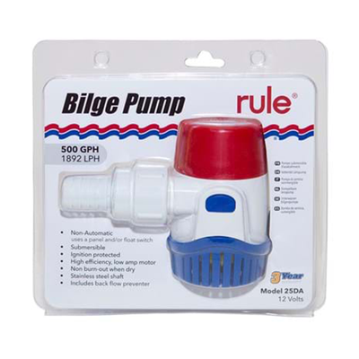 Bomba de Porão Rule 500GPH 12/24V